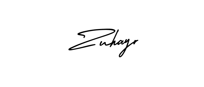 How to make  Zuhayr signature? AmerikaSignatureDemo-Regular is a professional autograph style. Create handwritten signature for  Zuhayr name.  Zuhayr signature style 3 images and pictures png