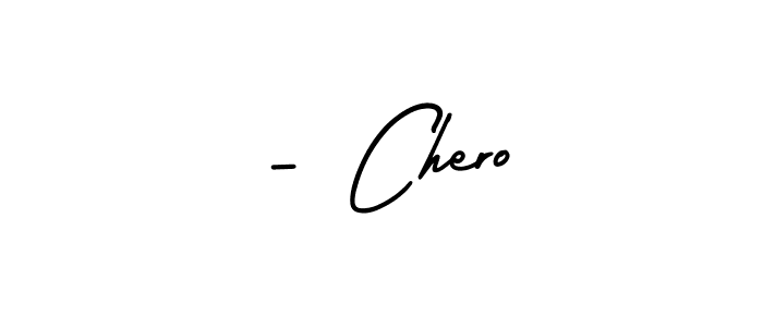 Use a signature maker to create a handwritten signature online. With this signature software, you can design (AmerikaSignatureDemo-Regular) your own signature for name - Chero. - Chero signature style 3 images and pictures png