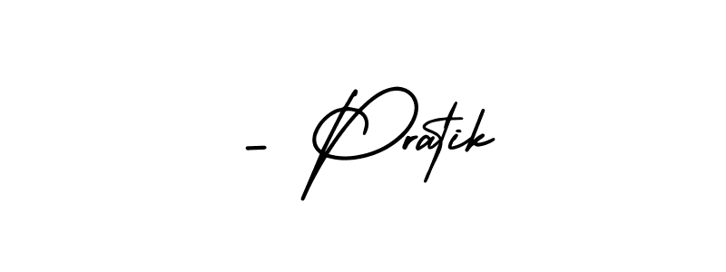 if you are searching for the best signature style for your name - Pratik. so please give up your signature search. here we have designed multiple signature styles  using AmerikaSignatureDemo-Regular. - Pratik signature style 3 images and pictures png