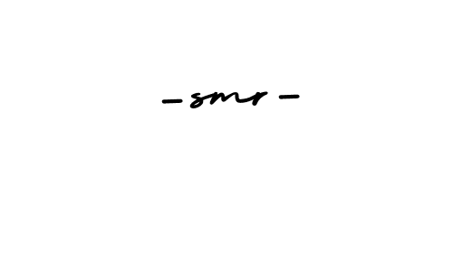 Make a beautiful signature design for name -smr-. With this signature (AmerikaSignatureDemo-Regular) style, you can create a handwritten signature for free. -smr- signature style 3 images and pictures png