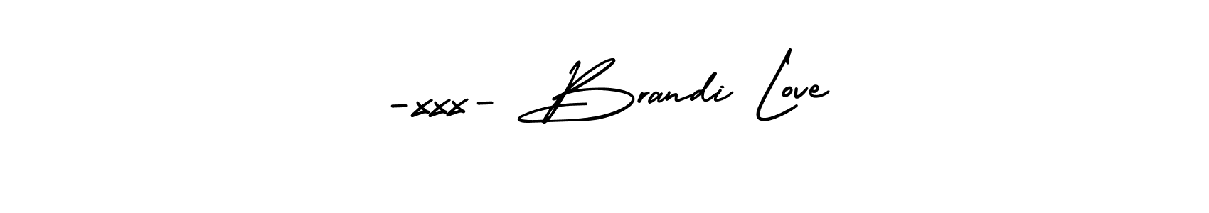 Make a beautiful signature design for name -xxx- Brandi Love. With this signature (AmerikaSignatureDemo-Regular) style, you can create a handwritten signature for free. -xxx- Brandi Love signature style 3 images and pictures png