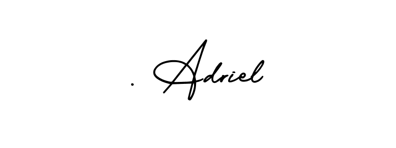 How to make . Adriel signature? AmerikaSignatureDemo-Regular is a professional autograph style. Create handwritten signature for . Adriel name. . Adriel signature style 3 images and pictures png