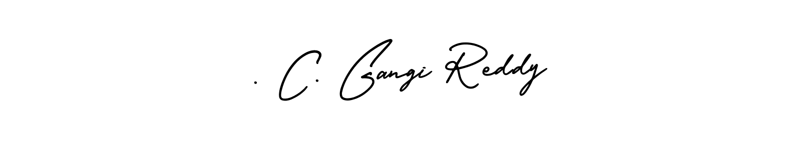 Create a beautiful signature design for name . C. Gangi Reddy. With this signature (AmerikaSignatureDemo-Regular) fonts, you can make a handwritten signature for free. . C. Gangi Reddy signature style 3 images and pictures png