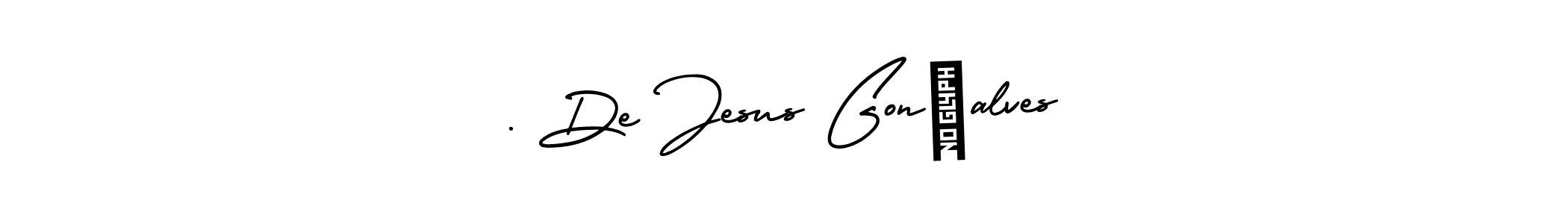 It looks lik you need a new signature style for name . De Jesus Gonçalves. Design unique handwritten (AmerikaSignatureDemo-Regular) signature with our free signature maker in just a few clicks. . De Jesus Gonçalves signature style 3 images and pictures png