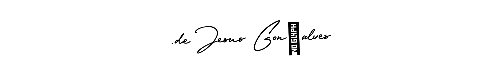 Use a signature maker to create a handwritten signature online. With this signature software, you can design (AmerikaSignatureDemo-Regular) your own signature for name .de Jesus Gonçalves. .de Jesus Gonçalves signature style 3 images and pictures png
