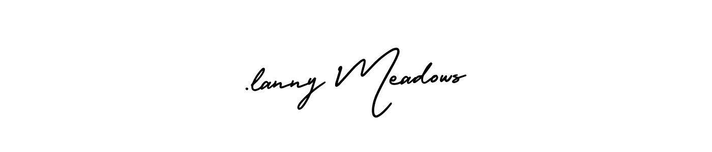 Similarly AmerikaSignatureDemo-Regular is the best handwritten signature design. Signature creator online .You can use it as an online autograph creator for name .lanny Meadows. .lanny Meadows signature style 3 images and pictures png