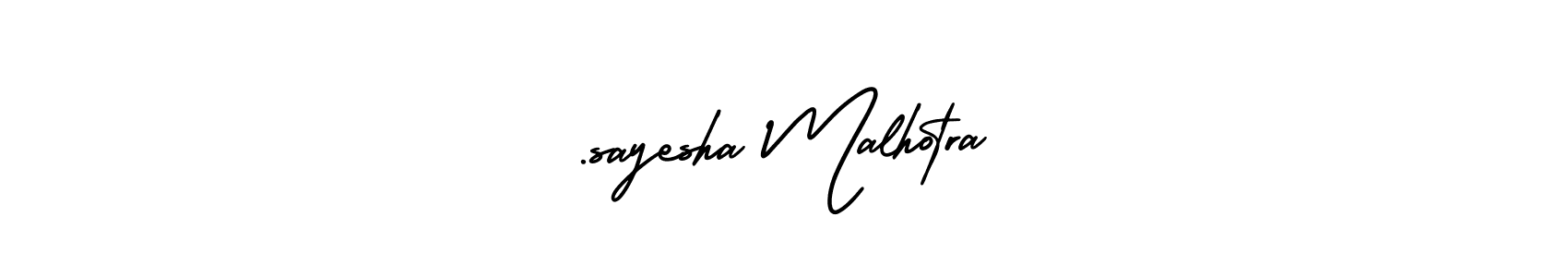 Use a signature maker to create a handwritten signature online. With this signature software, you can design (AmerikaSignatureDemo-Regular) your own signature for name .sayesha Malhotra. .sayesha Malhotra signature style 3 images and pictures png