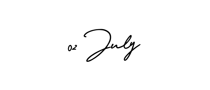 The best way (AmerikaSignatureDemo-Regular) to make a short signature is to pick only two or three words in your name. The name 02 July include a total of six letters. For converting this name. 02 July signature style 3 images and pictures png