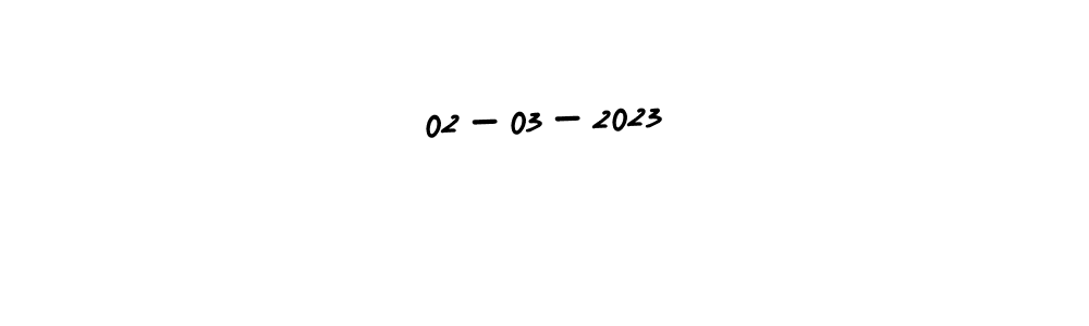 You should practise on your own different ways (AmerikaSignatureDemo-Regular) to write your name (02-03-2023) in signature. don't let someone else do it for you. 02-03-2023 signature style 3 images and pictures png