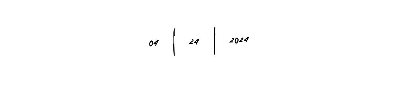 You should practise on your own different ways (AmerikaSignatureDemo-Regular) to write your name (04 | 24 | 2024) in signature. don't let someone else do it for you. 04 | 24 | 2024 signature style 3 images and pictures png