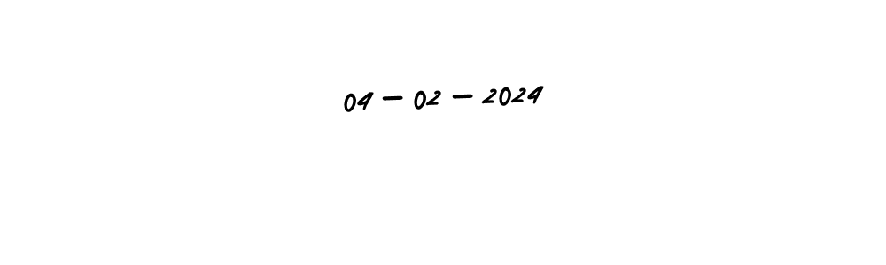 It looks lik you need a new signature style for name 04-02-2024. Design unique handwritten (AmerikaSignatureDemo-Regular) signature with our free signature maker in just a few clicks. 04-02-2024 signature style 3 images and pictures png