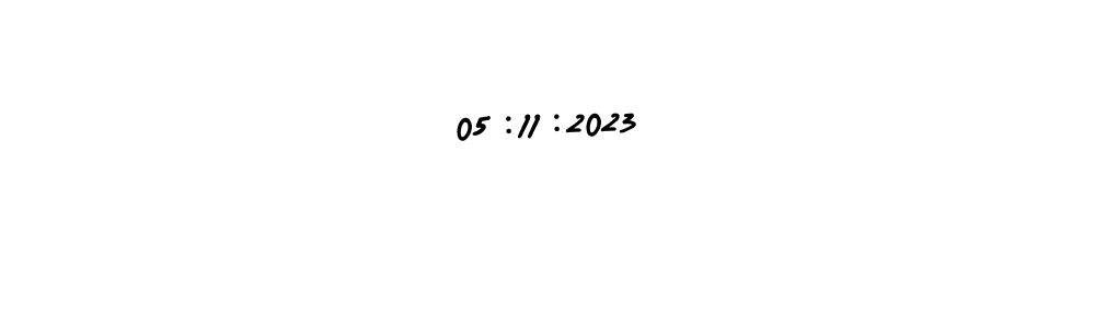 How to make 05:11:2023 name signature. Use AmerikaSignatureDemo-Regular style for creating short signs online. This is the latest handwritten sign. 05:11:2023 signature style 3 images and pictures png