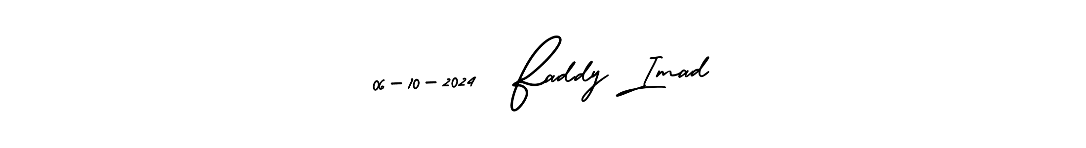 06-10-2024  Faddy Imad stylish signature style. Best Handwritten Sign (AmerikaSignatureDemo-Regular) for my name. Handwritten Signature Collection Ideas for my name 06-10-2024  Faddy Imad. 06-10-2024  Faddy Imad signature style 3 images and pictures png