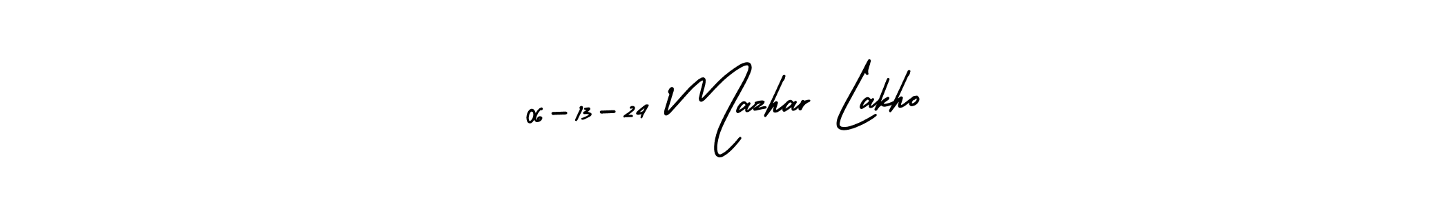 Make a beautiful signature design for name 06-13-24 Mazhar Lakho. Use this online signature maker to create a handwritten signature for free. 06-13-24 Mazhar Lakho signature style 3 images and pictures png