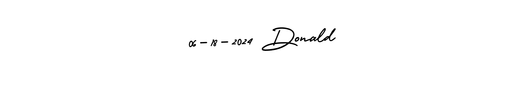 How to Draw 06-18-2024 Donald signature style? AmerikaSignatureDemo-Regular is a latest design signature styles for name 06-18-2024 Donald. 06-18-2024 Donald signature style 3 images and pictures png