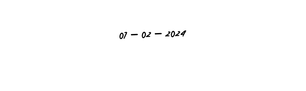 How to make 07-02-2024 name signature. Use AmerikaSignatureDemo-Regular style for creating short signs online. This is the latest handwritten sign. 07-02-2024 signature style 3 images and pictures png