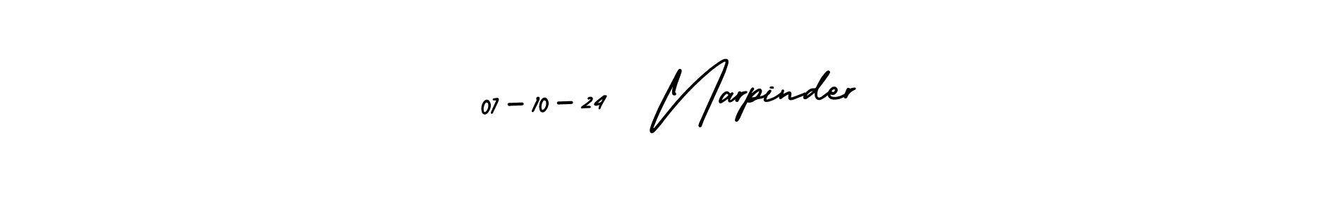 Also we have 07-10-24  Narpinder name is the best signature style. Create professional handwritten signature collection using AmerikaSignatureDemo-Regular autograph style. 07-10-24  Narpinder signature style 3 images and pictures png