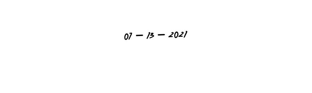 The best way (AmerikaSignatureDemo-Regular) to make a short signature is to pick only two or three words in your name. The name 07-13-2021 include a total of six letters. For converting this name. 07-13-2021 signature style 3 images and pictures png