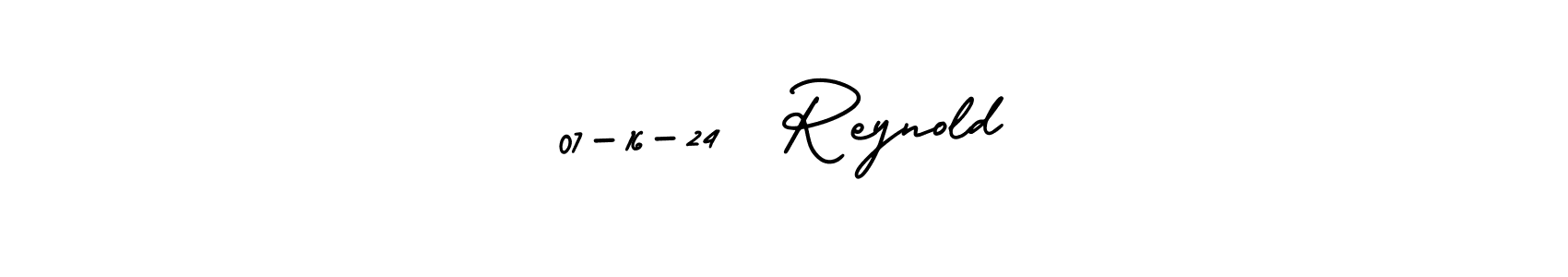 Create a beautiful signature design for name 07-16-24  Reynold. With this signature (AmerikaSignatureDemo-Regular) fonts, you can make a handwritten signature for free. 07-16-24  Reynold signature style 3 images and pictures png