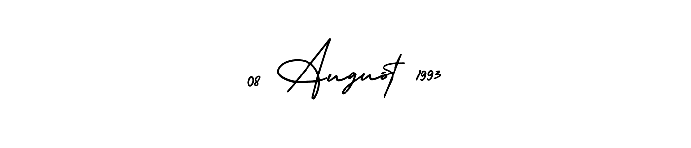 The best way (AmerikaSignatureDemo-Regular) to make a short signature is to pick only two or three words in your name. The name 08 August 1993 include a total of six letters. For converting this name. 08 August 1993 signature style 3 images and pictures png