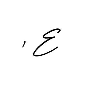 Use a signature maker to create a handwritten signature online. With this signature software, you can design (AmerikaSignatureDemo-Regular) your own signature for name 1 E. 1 E signature style 3 images and pictures png