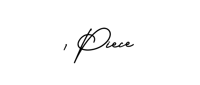 Design your own signature with our free online signature maker. With this signature software, you can create a handwritten (AmerikaSignatureDemo-Regular) signature for name 1 Piece. 1 Piece signature style 3 images and pictures png