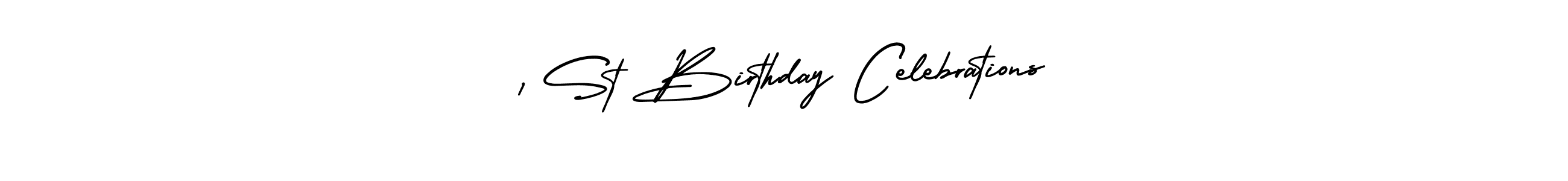 Use a signature maker to create a handwritten signature online. With this signature software, you can design (AmerikaSignatureDemo-Regular) your own signature for name 1 St Birthday Celebrations. 1 St Birthday Celebrations signature style 3 images and pictures png