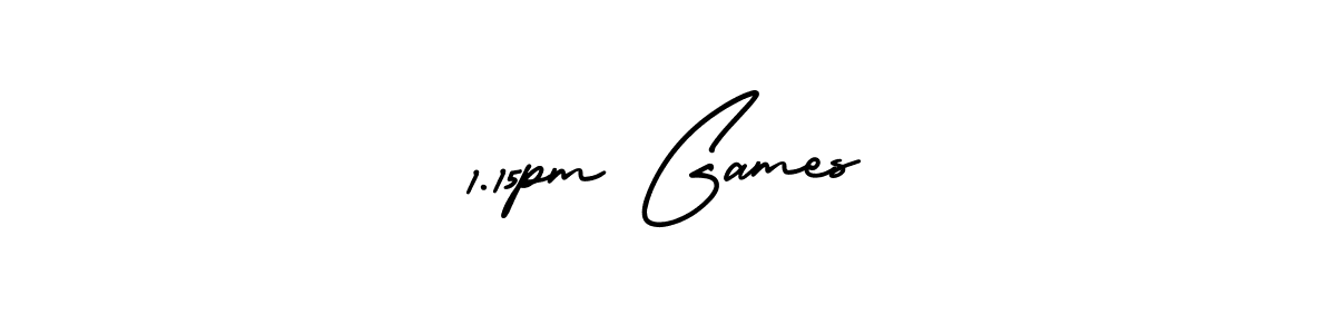 The best way (AmerikaSignatureDemo-Regular) to make a short signature is to pick only two or three words in your name. The name 1.15pm Games include a total of six letters. For converting this name. 1.15pm Games signature style 3 images and pictures png