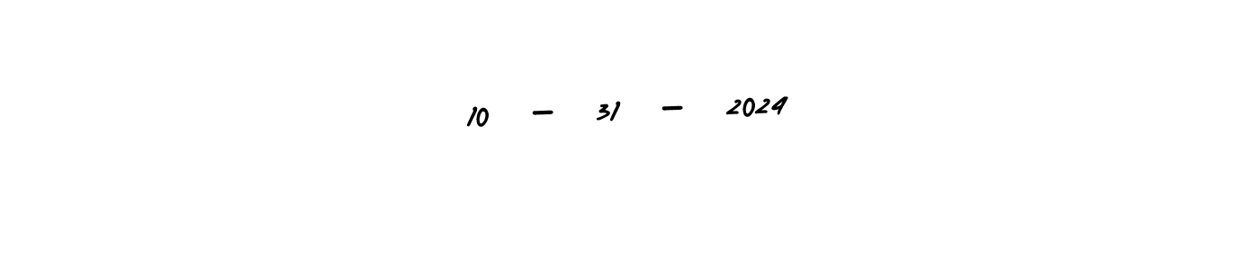 How to make 10 - 31 - 2024 signature? AmerikaSignatureDemo-Regular is a professional autograph style. Create handwritten signature for 10 - 31 - 2024 name. 10 - 31 - 2024 signature style 3 images and pictures png