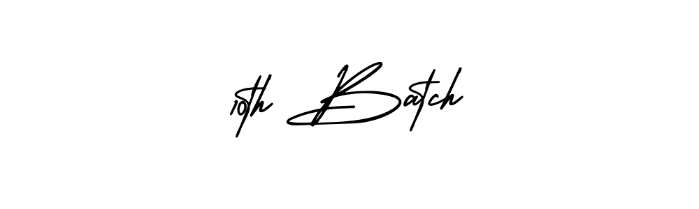 It looks lik you need a new signature style for name 10th Batch. Design unique handwritten (AmerikaSignatureDemo-Regular) signature with our free signature maker in just a few clicks. 10th Batch signature style 3 images and pictures png