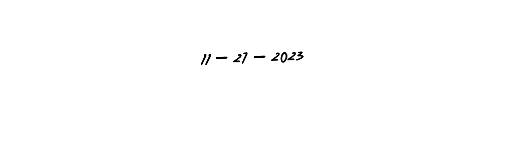 The best way (AmerikaSignatureDemo-Regular) to make a short signature is to pick only two or three words in your name. The name 11-27-2023 include a total of six letters. For converting this name. 11-27-2023 signature style 3 images and pictures png