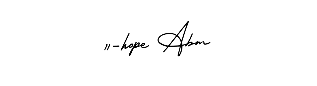 Make a beautiful signature design for name 11-hope Abm. With this signature (AmerikaSignatureDemo-Regular) style, you can create a handwritten signature for free. 11-hope Abm signature style 3 images and pictures png