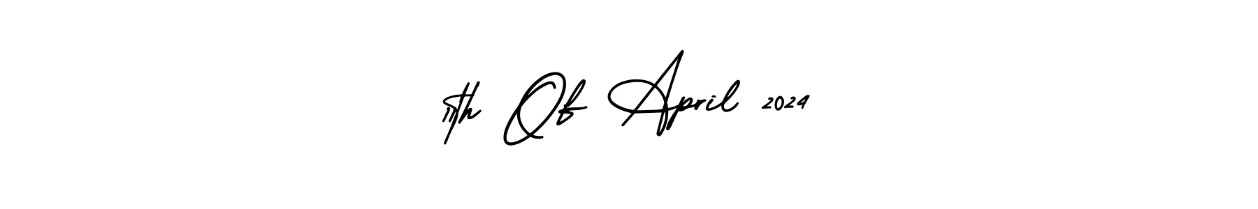 Also You can easily find your signature by using the search form. We will create 11th Of April 2024 name handwritten signature images for you free of cost using AmerikaSignatureDemo-Regular sign style. 11th Of April 2024 signature style 3 images and pictures png