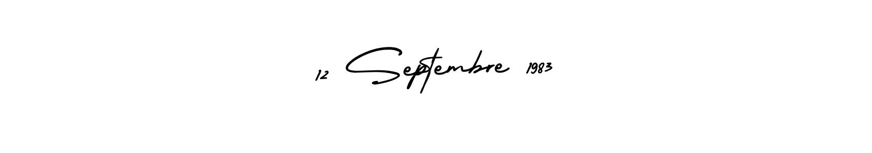 12 Septembre 1983 stylish signature style. Best Handwritten Sign (AmerikaSignatureDemo-Regular) for my name. Handwritten Signature Collection Ideas for my name 12 Septembre 1983. 12 Septembre 1983 signature style 3 images and pictures png