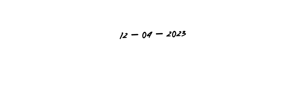 You should practise on your own different ways (AmerikaSignatureDemo-Regular) to write your name (12-04-2023) in signature. don't let someone else do it for you. 12-04-2023 signature style 3 images and pictures png