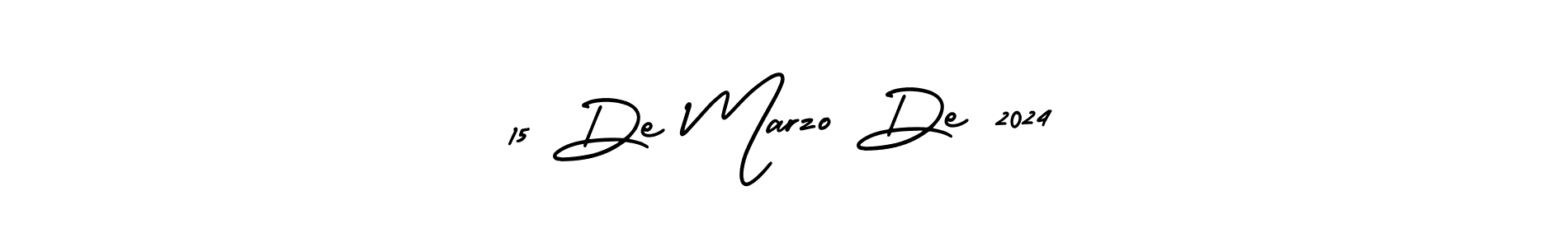 15 De Marzo De 2024 stylish signature style. Best Handwritten Sign (AmerikaSignatureDemo-Regular) for my name. Handwritten Signature Collection Ideas for my name 15 De Marzo De 2024. 15 De Marzo De 2024 signature style 3 images and pictures png