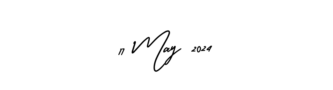 How to make 17 May 2024 name signature. Use AmerikaSignatureDemo-Regular style for creating short signs online. This is the latest handwritten sign. 17 May 2024 signature style 3 images and pictures png