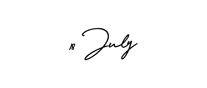 How to Draw 18 July signature style? AmerikaSignatureDemo-Regular is a latest design signature styles for name 18 July. 18 July signature style 3 images and pictures png