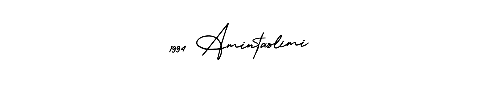 Check out images of Autograph of 1994 Amintaslimi name. Actor 1994 Amintaslimi Signature Style. AmerikaSignatureDemo-Regular is a professional sign style online. 1994 Amintaslimi signature style 3 images and pictures png