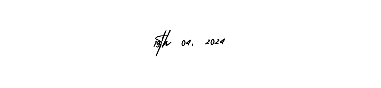 Use a signature maker to create a handwritten signature online. With this signature software, you can design (AmerikaSignatureDemo-Regular) your own signature for name 19th 04, 2024. 19th 04, 2024 signature style 3 images and pictures png