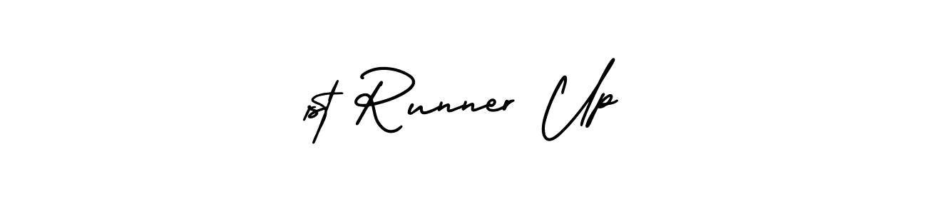 This is the best signature style for the 1st Runner Up name. Also you like these signature font (AmerikaSignatureDemo-Regular). Mix name signature. 1st Runner Up signature style 3 images and pictures png