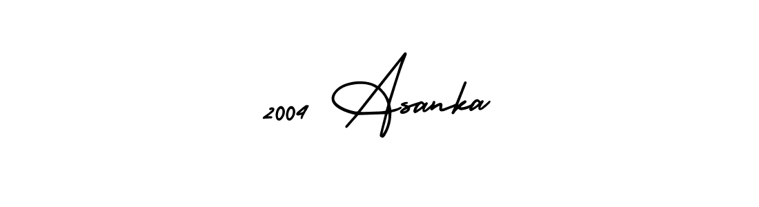 How to make 2004 Asanka signature? AmerikaSignatureDemo-Regular is a professional autograph style. Create handwritten signature for 2004 Asanka name. 2004 Asanka signature style 3 images and pictures png