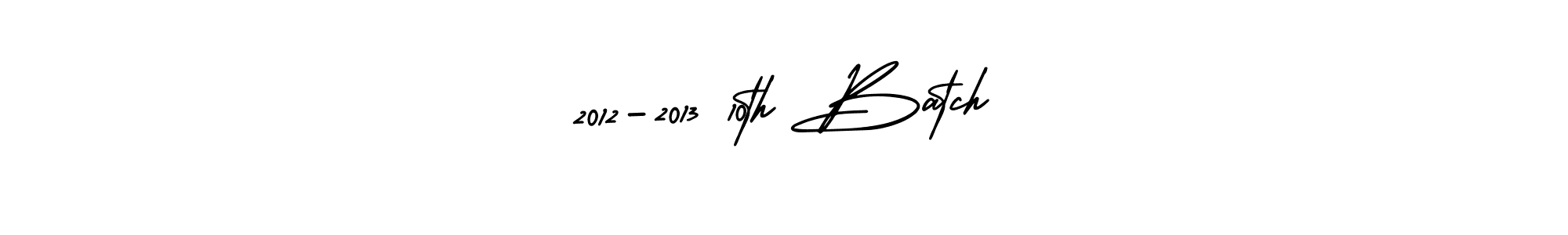 Similarly AmerikaSignatureDemo-Regular is the best handwritten signature design. Signature creator online .You can use it as an online autograph creator for name 2012-2013 10th Batch. 2012-2013 10th Batch signature style 3 images and pictures png