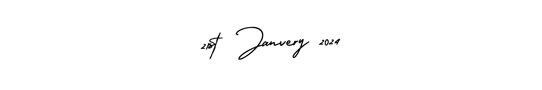 This is the best signature style for the 21st  Janvery 2024 name. Also you like these signature font (AmerikaSignatureDemo-Regular). Mix name signature. 21st  Janvery 2024 signature style 3 images and pictures png