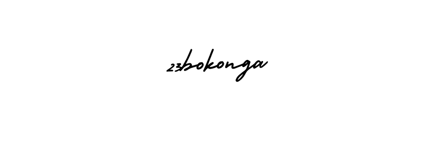 How to Draw 23bokonga signature style? AmerikaSignatureDemo-Regular is a latest design signature styles for name 23bokonga. 23bokonga signature style 3 images and pictures png