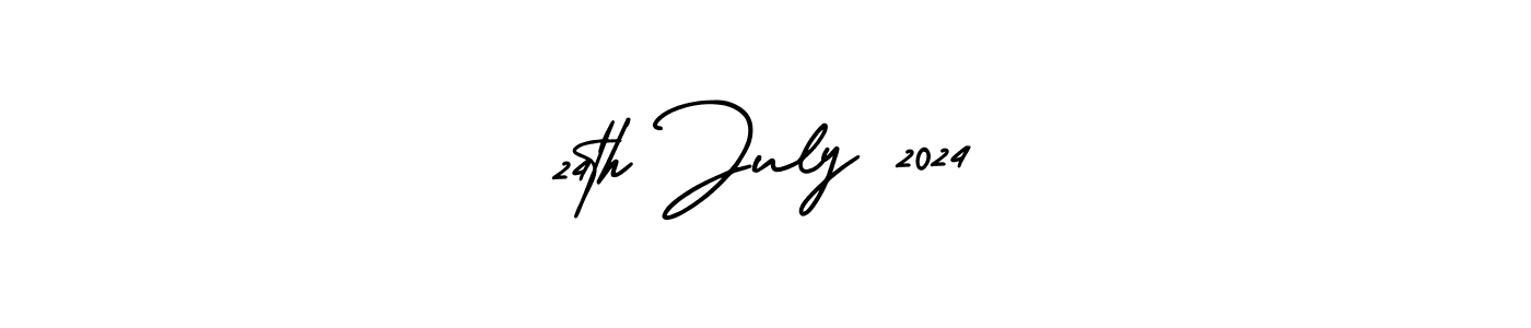 Design your own signature with our free online signature maker. With this signature software, you can create a handwritten (AmerikaSignatureDemo-Regular) signature for name 24th July 2024. 24th July 2024 signature style 3 images and pictures png