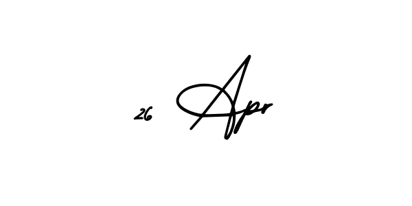 You can use this online signature creator to create a handwritten signature for the name 26 Apr. This is the best online autograph maker. 26 Apr signature style 3 images and pictures png