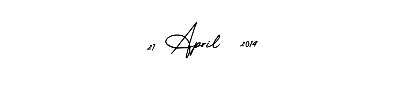 How to Draw 27 April  2014 signature style? AmerikaSignatureDemo-Regular is a latest design signature styles for name 27 April  2014. 27 April  2014 signature style 3 images and pictures png