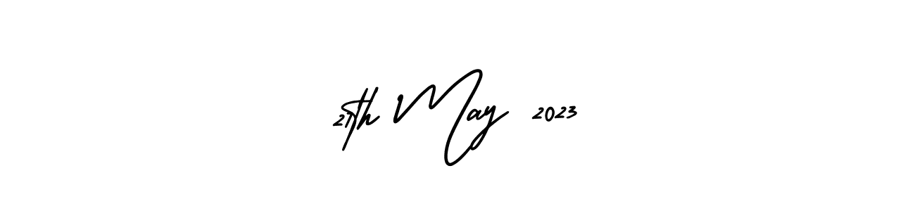 Create a beautiful signature design for name 27th May 2023. With this signature (AmerikaSignatureDemo-Regular) fonts, you can make a handwritten signature for free. 27th May 2023 signature style 3 images and pictures png