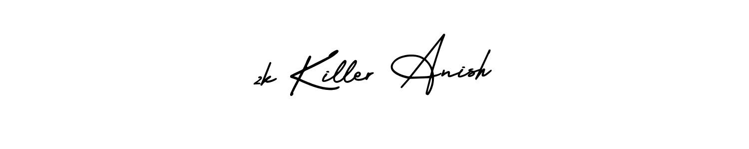 Make a beautiful signature design for name 2k Killer Anish. With this signature (AmerikaSignatureDemo-Regular) style, you can create a handwritten signature for free. 2k Killer Anish signature style 3 images and pictures png